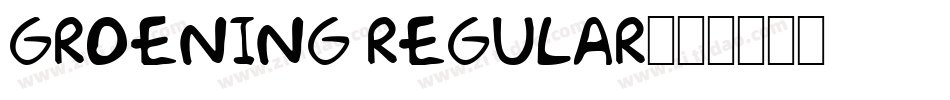 Groening Regular字体转换